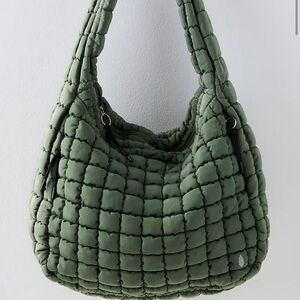 FP Movement by Free People Quilted Green Shoulder Bag